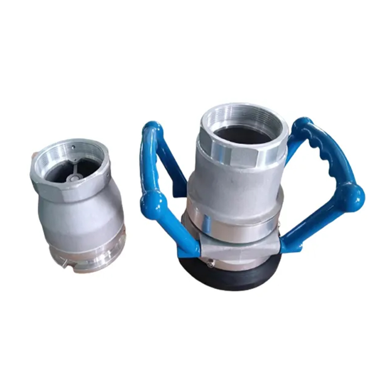 Aluminum Spill-Free Dry Couplers and Adapters for Safe Fuel and Liquid Transfer
