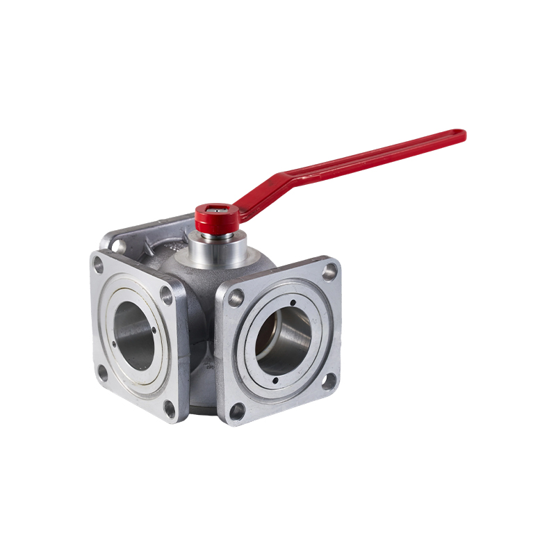 Aluminum and Stainless Steel Three-Way Ball Valve for Oil and Chemical Pipelines Aluminum and Stainless Steel Three-Way Ball Valve for Oil and Chemical Pipelines