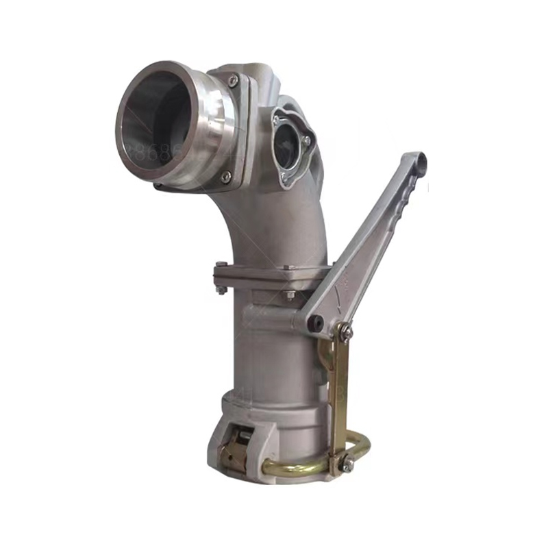 Aluminum Gravity Drop Top-Seal Delivery Elbow for Gas Station Fuel Unloading