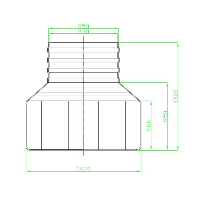 High-Strength HDPE 16-Sided Manhole Well｜Fuel Station Underground Pipeline & Rainwater Protection