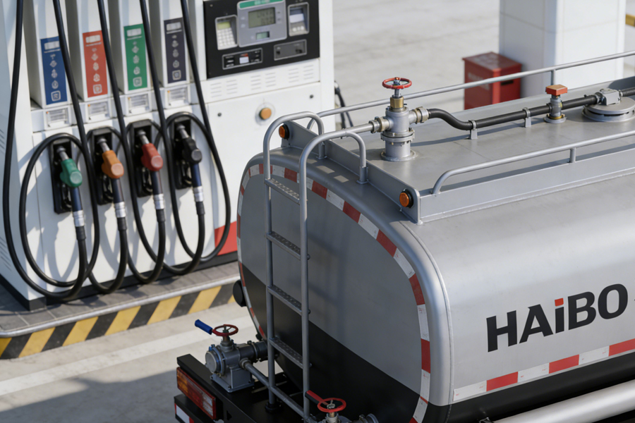 Adapting to high industry standards, Haibo Petroleum tank trucks and fuel dispenser parts strengthen the safety line of energy transportation.