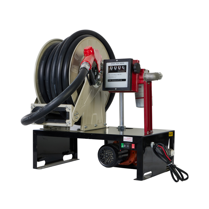 SY-JP07 Series Electric Diesel Transfer Pump Assembly with Hose Reel SY-JP07 Series Electric Diesel Transfer Pump Assembly with Hose Reel