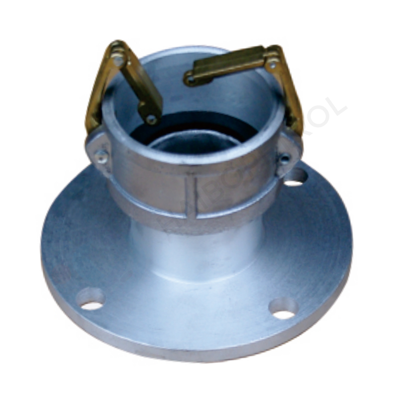 Aluminum Flange x Lockable Brass Handle Female Cam-Lock Coupler – Safe Industrial Liquid & Fuel Transfer Solution