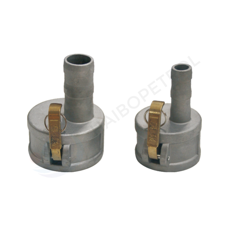 Aluminum Female Cam‑Lock Coupler with Eccentric Variable Diameter Hose Tail for Fluid Systems